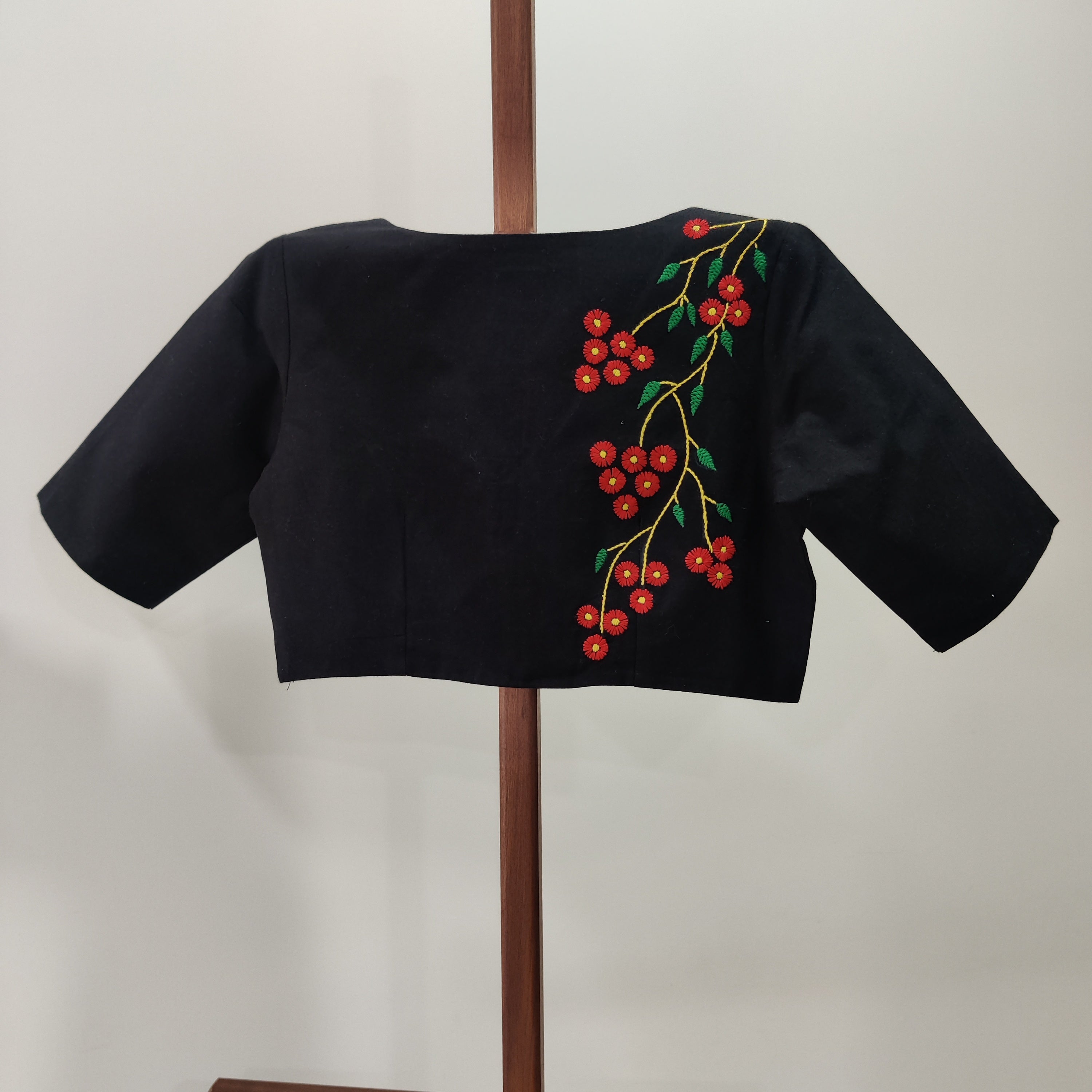 Debashree - Black embroidered blouse