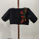 Debashree - Black embroidered blouse