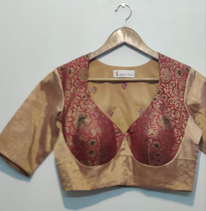 Loukya - Gold and Red Brocade