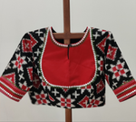 Adhira - black and red Telia Rumal blouse