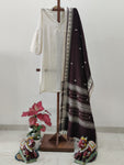 Chocolate brown Kotpad Dupatta