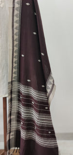 Chocolate brown Kotpad Dupatta