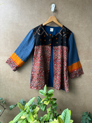 Indigo, Kalamkari and Bandini Jacket