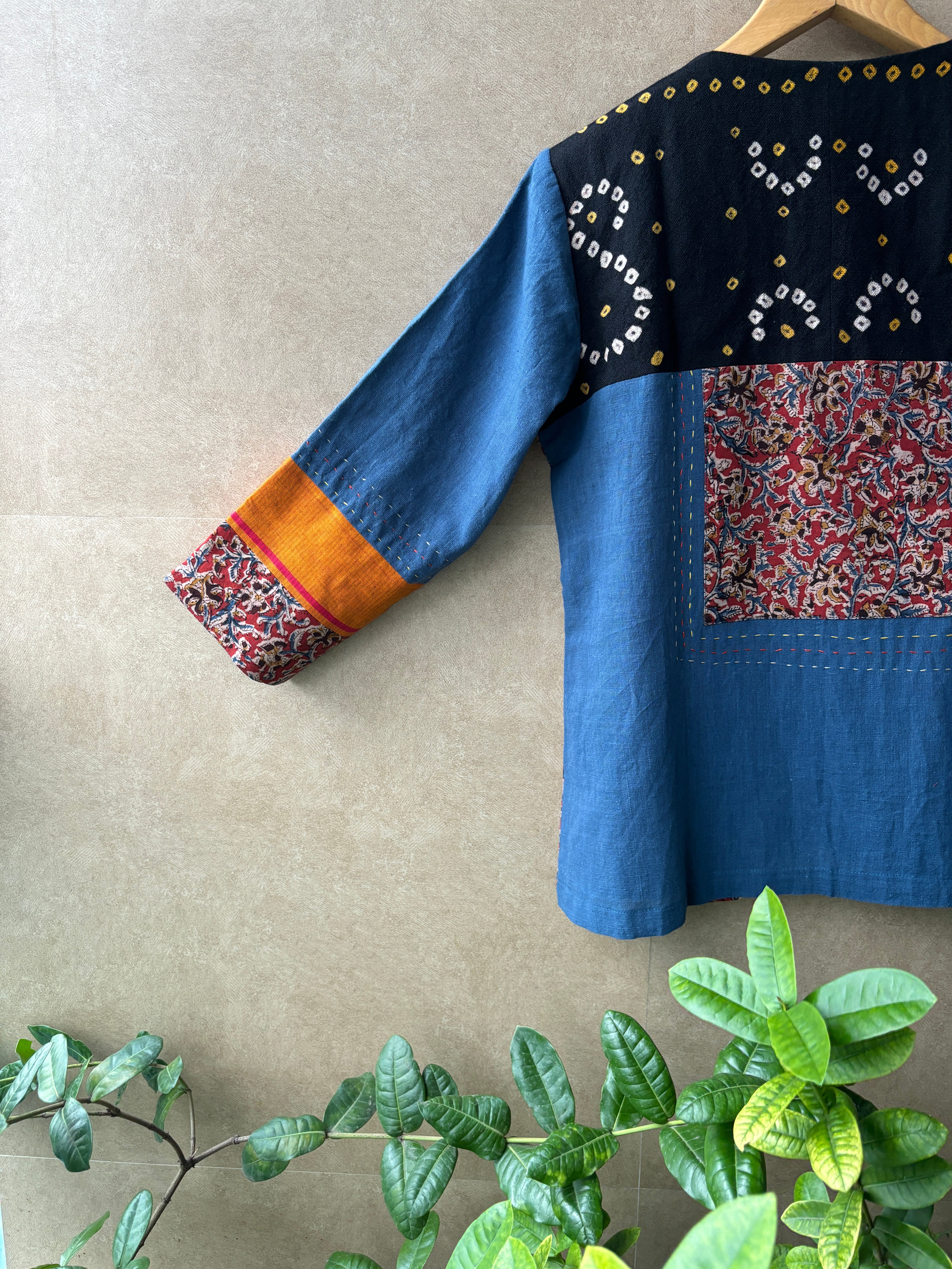 Indigo, Kalamkari and Bandini Jacket