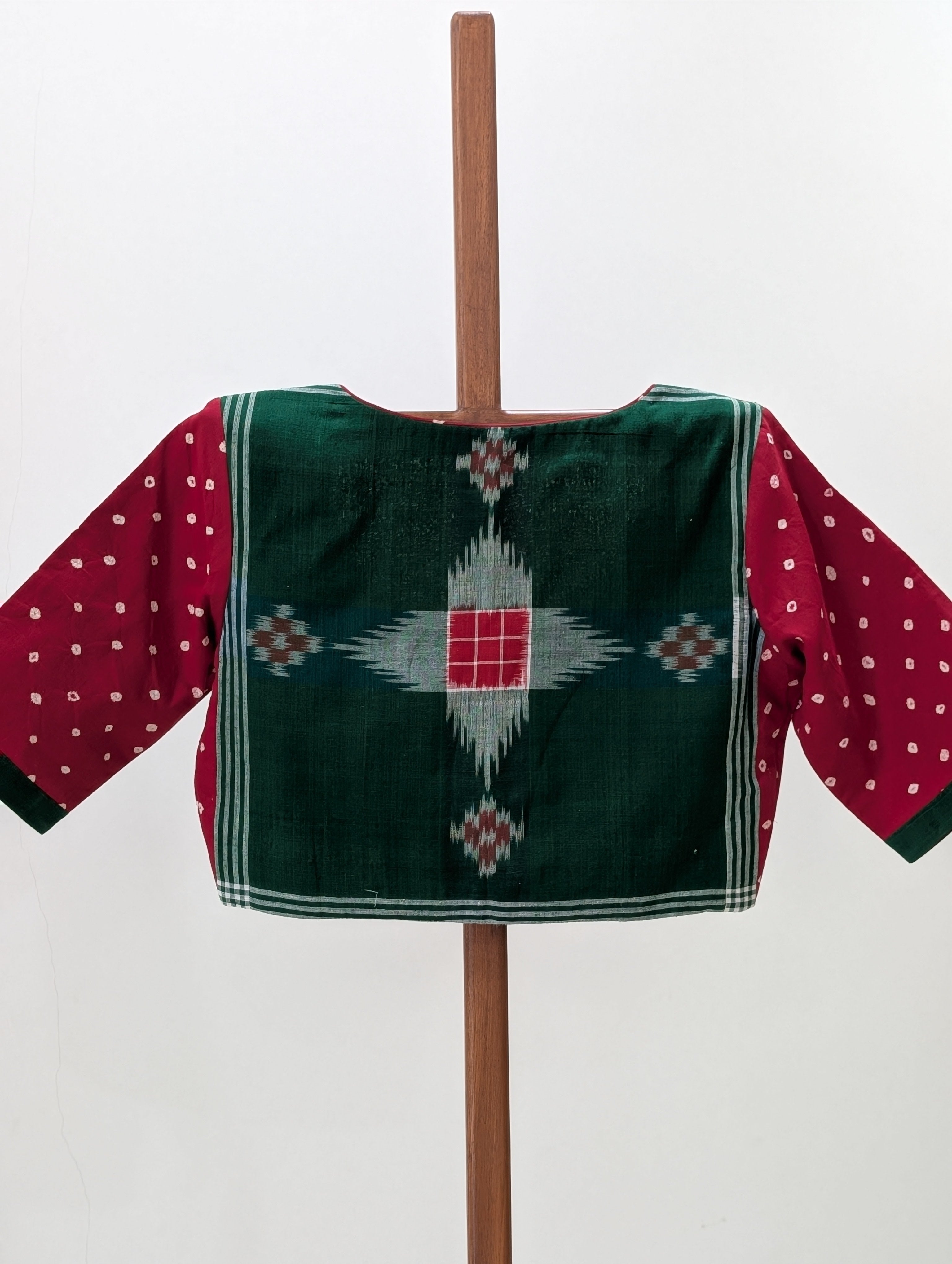 Red Bandini Rumal Blouse