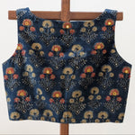 Sridevi -indigo block print sleeveless