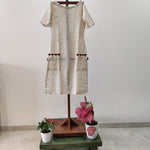 Off-white Kotpad Princess Cut Kurta