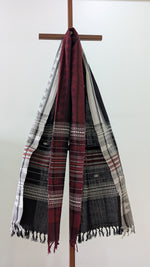Chocolate brown ganga jamuna border Kotpad Dupatta (Copy)