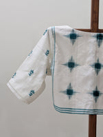 White woven fabric rumal blouse