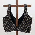 Maitri - Black block printed sleeveless