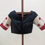 Mishka - Black ikat blouse with embroidery
