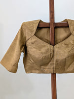 Ira - Gold tissue blouse with sleeves