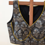 Sridevi - black block print sleeveless