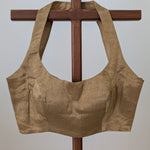 Ira - Gold tissue blouse - sleeveless