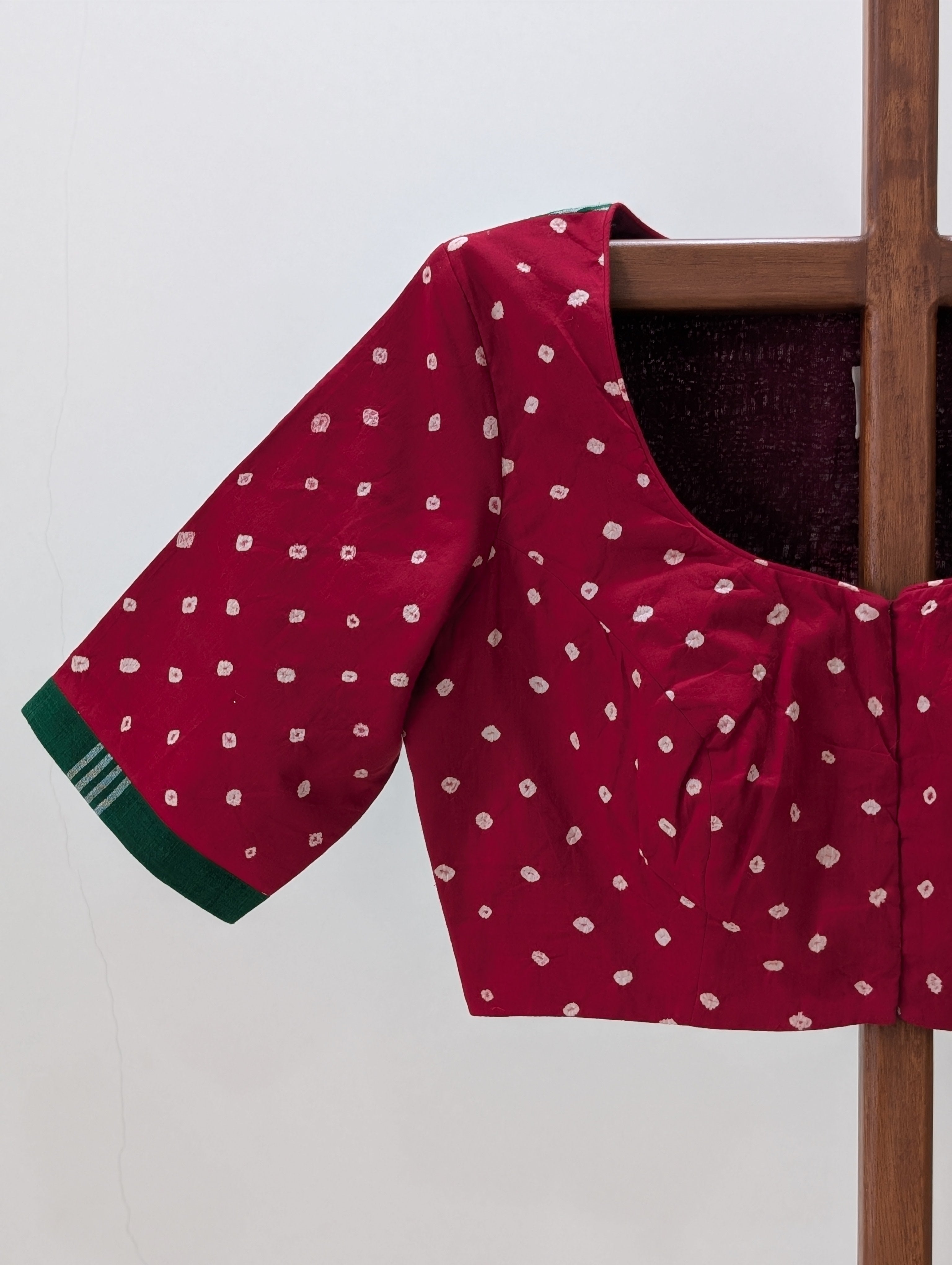 Red Bandini Rumal Blouse