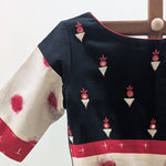 Mishka - Black ikat blouse with embroidery