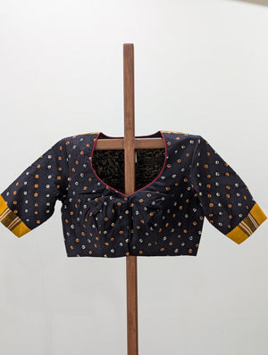 Black Bandini Rumal Blouse