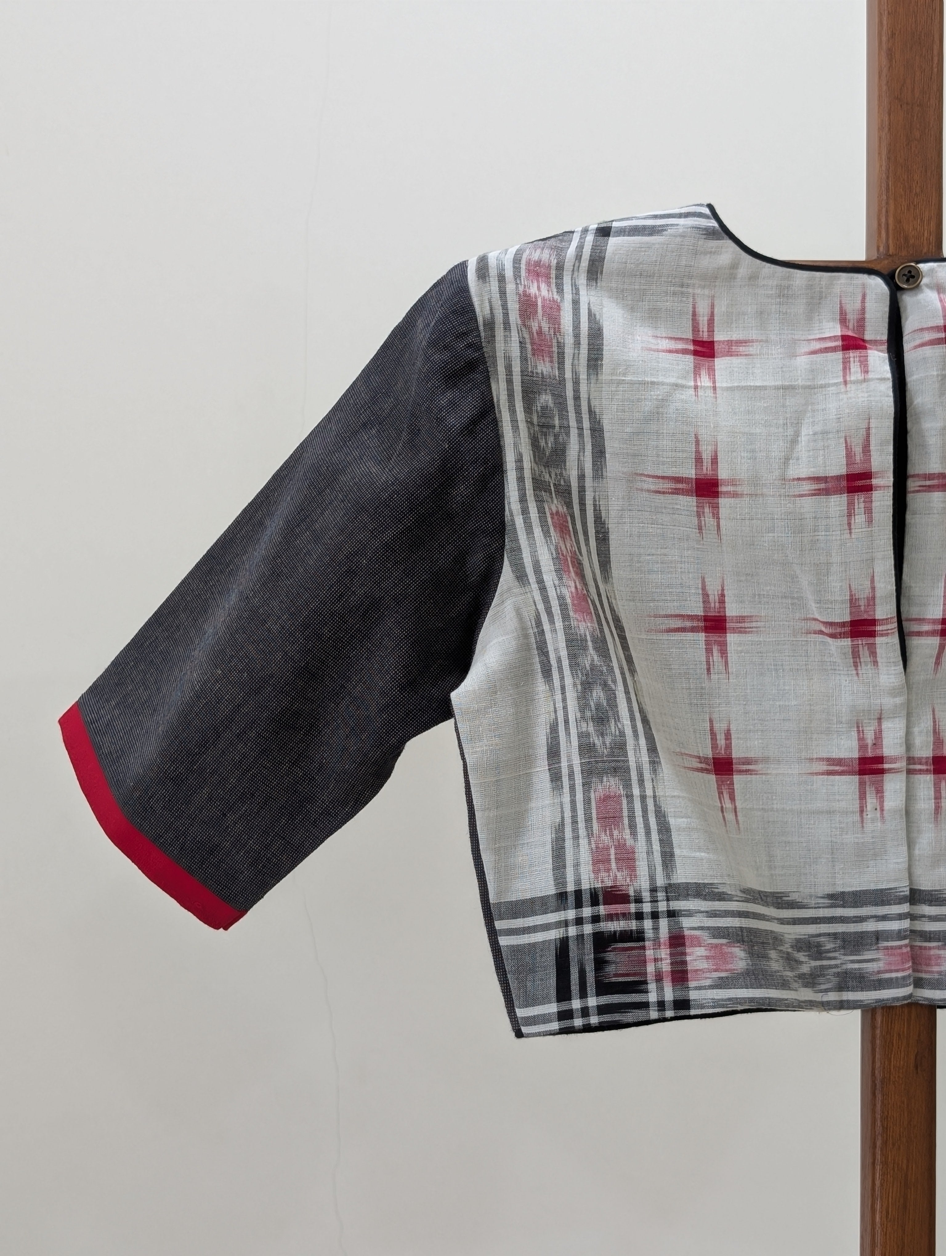 Greyish black rumal blouse