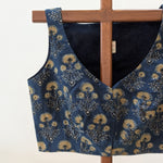 Sridevi -indigo block print sleeveless