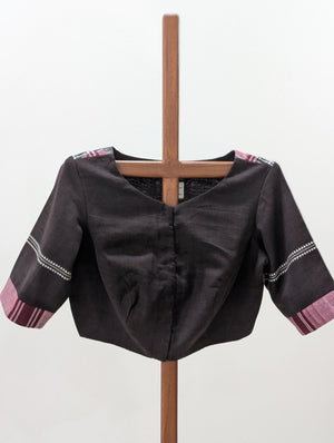 Brown kotpad rumal blouse