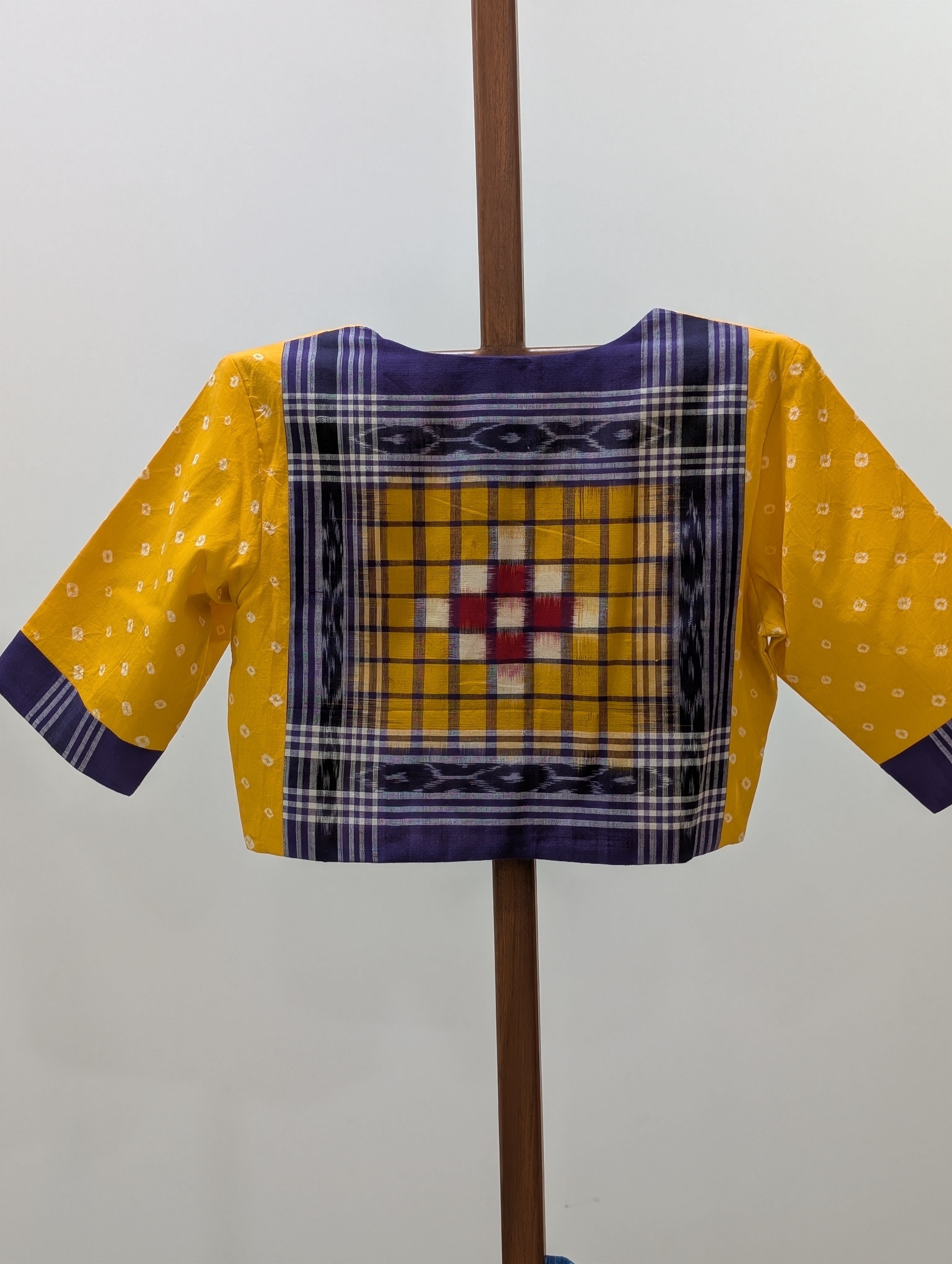 Yellow Bandini Rumal Blouse