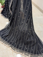 Black bhujodi saree