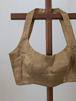 Ira - Gold tissue blouse - sleeveless