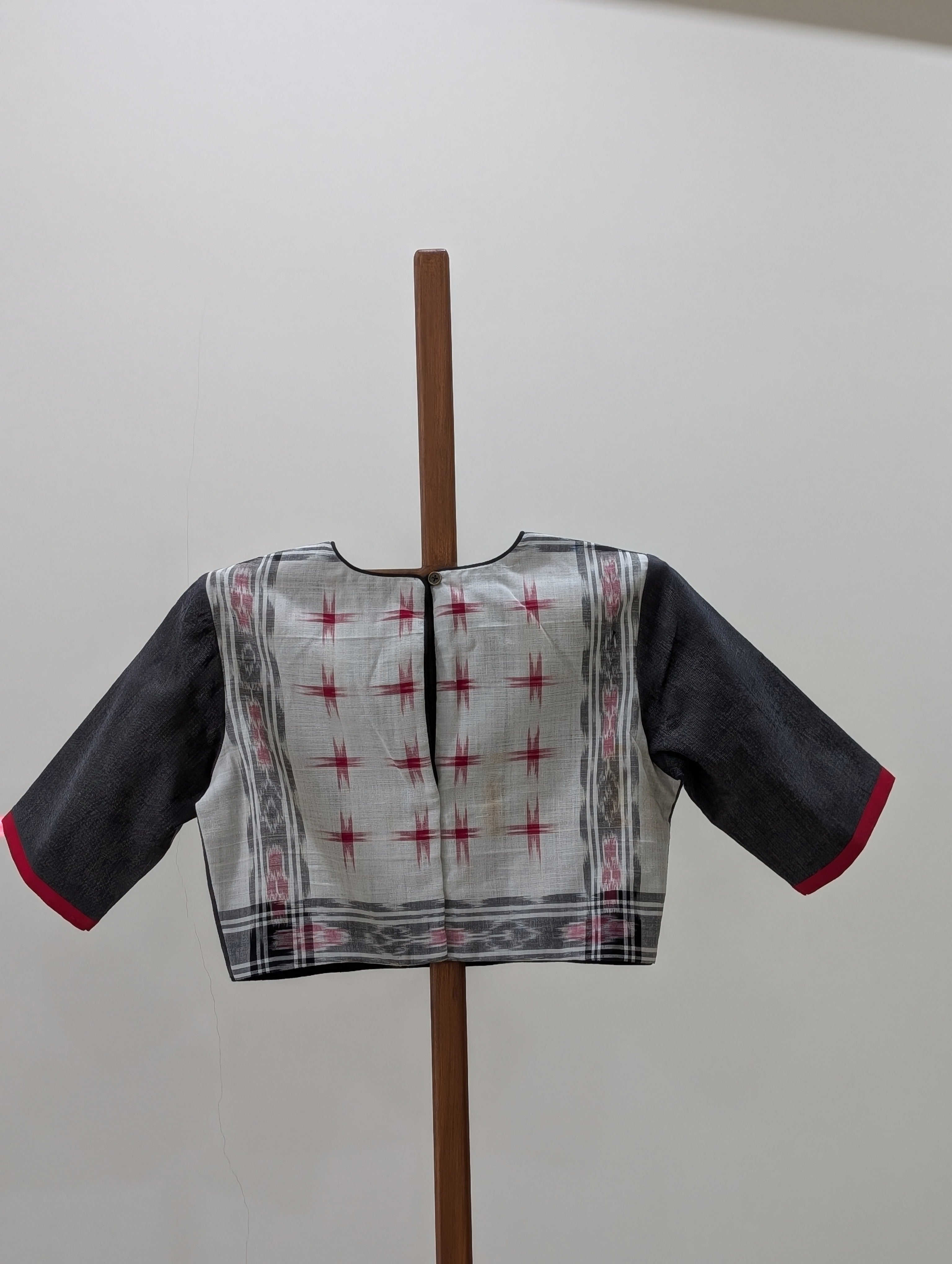 Greyish black rumal blouse