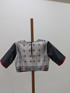 Greyish black rumal blouse