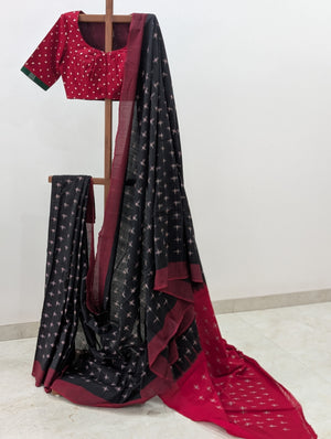 Red Bandini Rumal Blouse