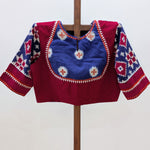 Neelima - Blue and Red Telia Rumal Blouse