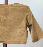 Ira - Gold tissue blouse with sleeves