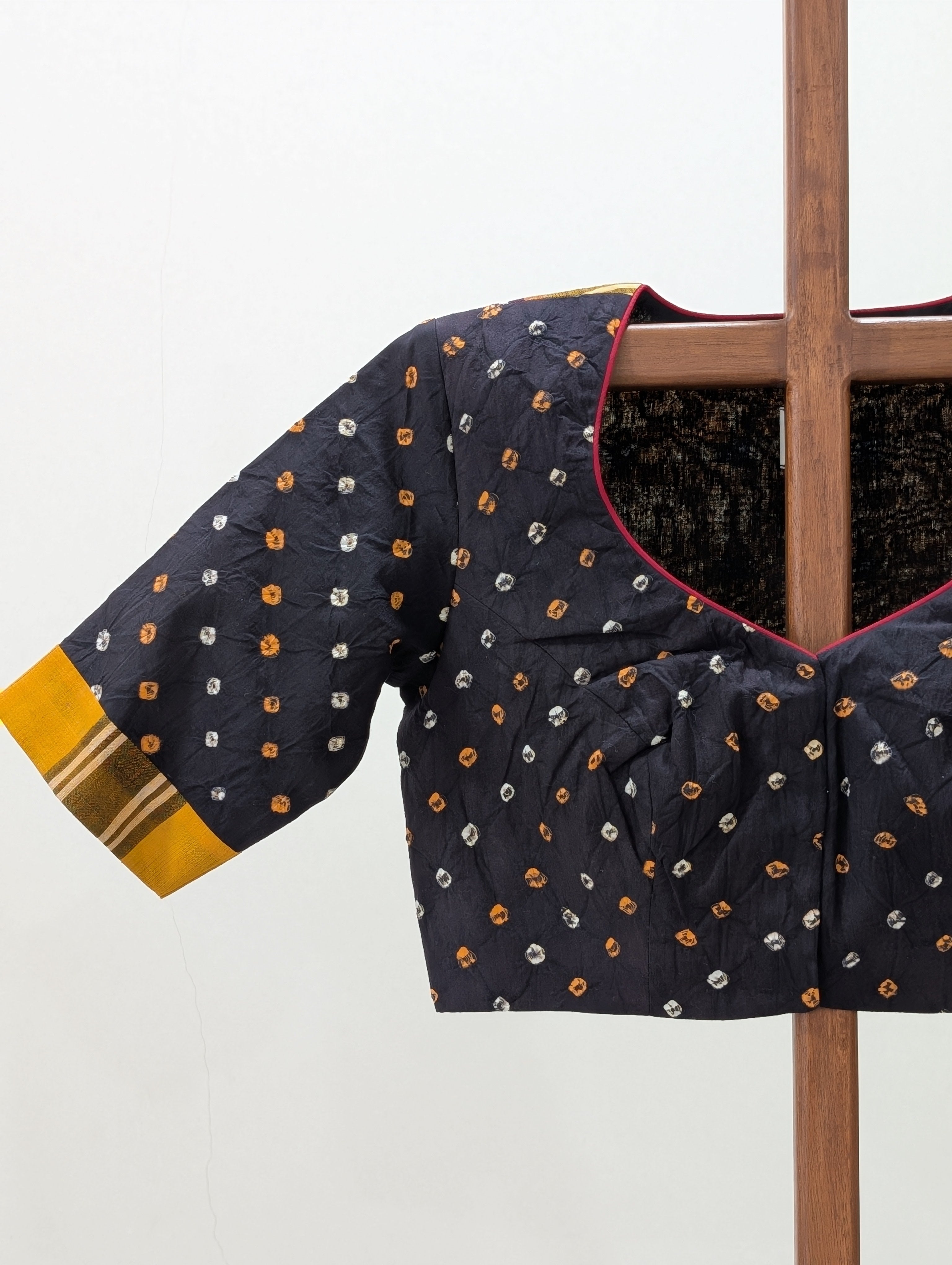 Black Bandini Rumal Blouse