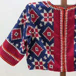 Neelima - Blue and Red Telia Rumal Blouse