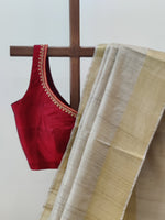 Biege Tassars Saree
