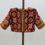 Aruna - Red and Orange Telia Rumal Blouse