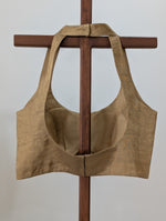 Ira - Gold tissue blouse - sleeveless
