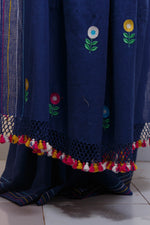 Indigo Embroidered Bhujodi