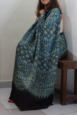 Indigo Blue Printed Modal Saree - Design 2