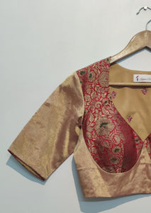 Loukya - Gold and Red Brocade