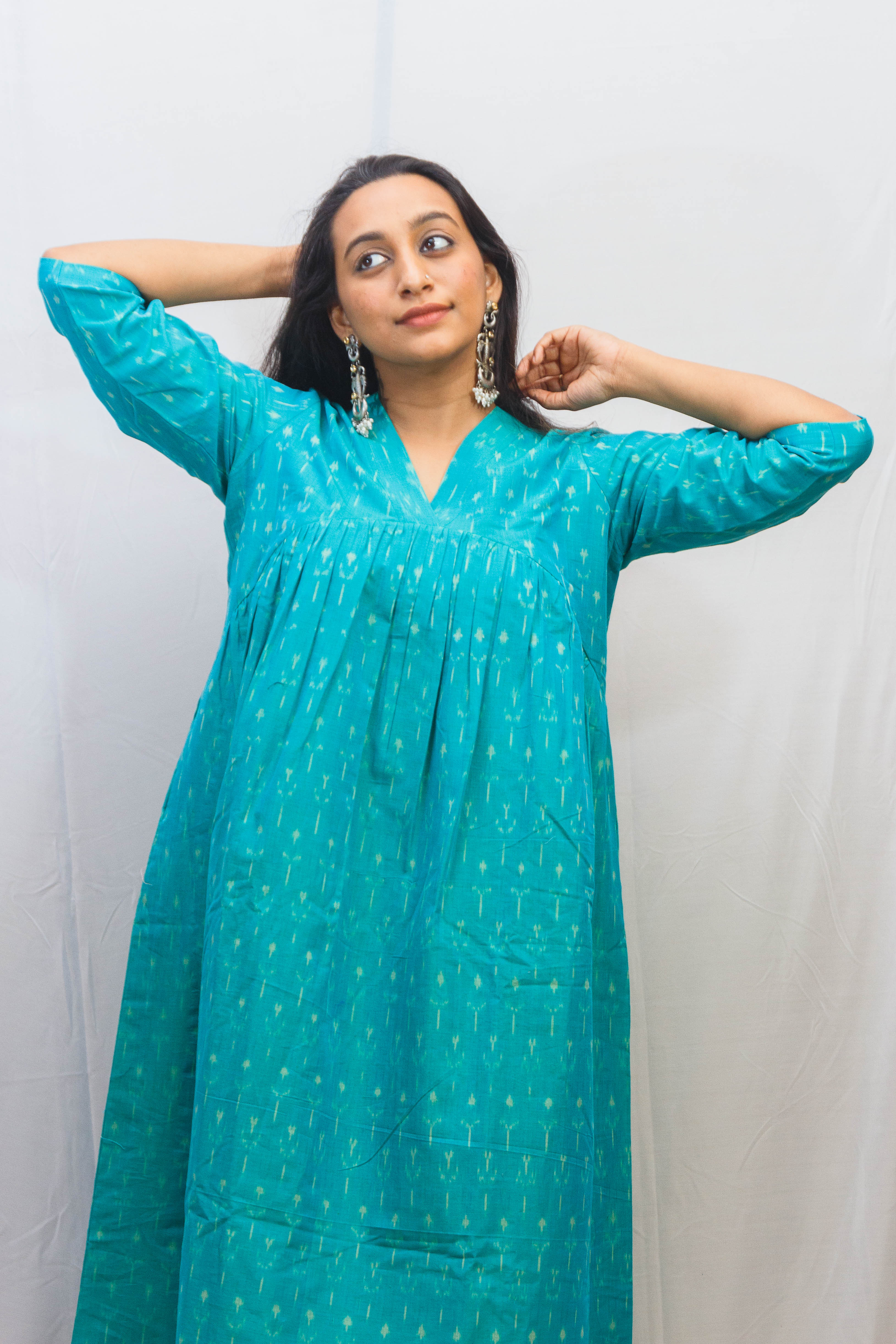 copper sulphate blue dress Layla Tulle Maxi Dress