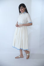 Khadi Dress- Off White - Kapaas N Resham